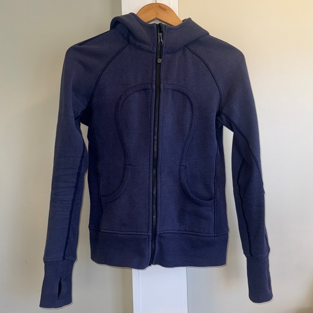 Lululemon Scuba Hoodie II Heathered Denim Majestic / Black - 6 - Picture 5 of 8